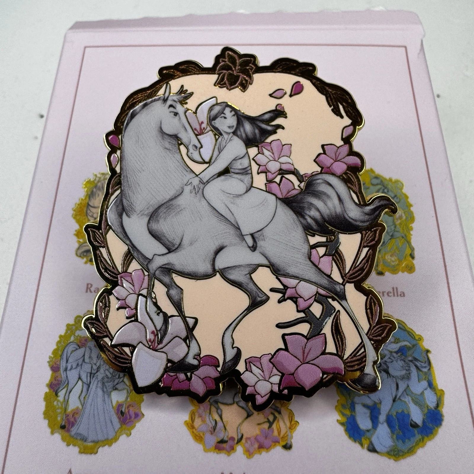 Disney Loungefly Mulan Khan Princess Horses Pin