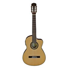 Aria AK-30CE-N Chitarra classica amplificata spalla mancante 