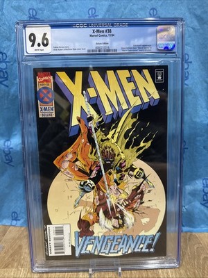 X-Men #38 1994 Cgc 9.6 Graded Marvel Comic Gambit vs Sabretooth Andy Kubert
