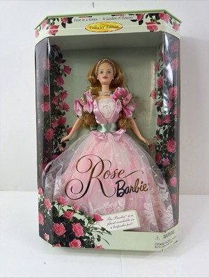 Rose Barbie Doll A Garden of Flowers Collector Edition Mattel 22337