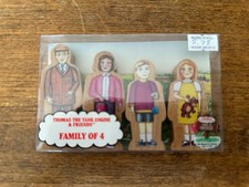 1994 Learning Curve Wood Thomas Train Printed Family of 4 New