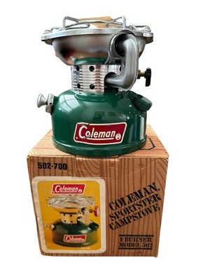 NOS Coleman Sportster 502-700 Camp Stove 1 Burner Gas Portable w/ Box 1979