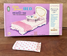 Vintage 1960s Marx Little Hostess Bed EMPTY BOX (plus pillow)