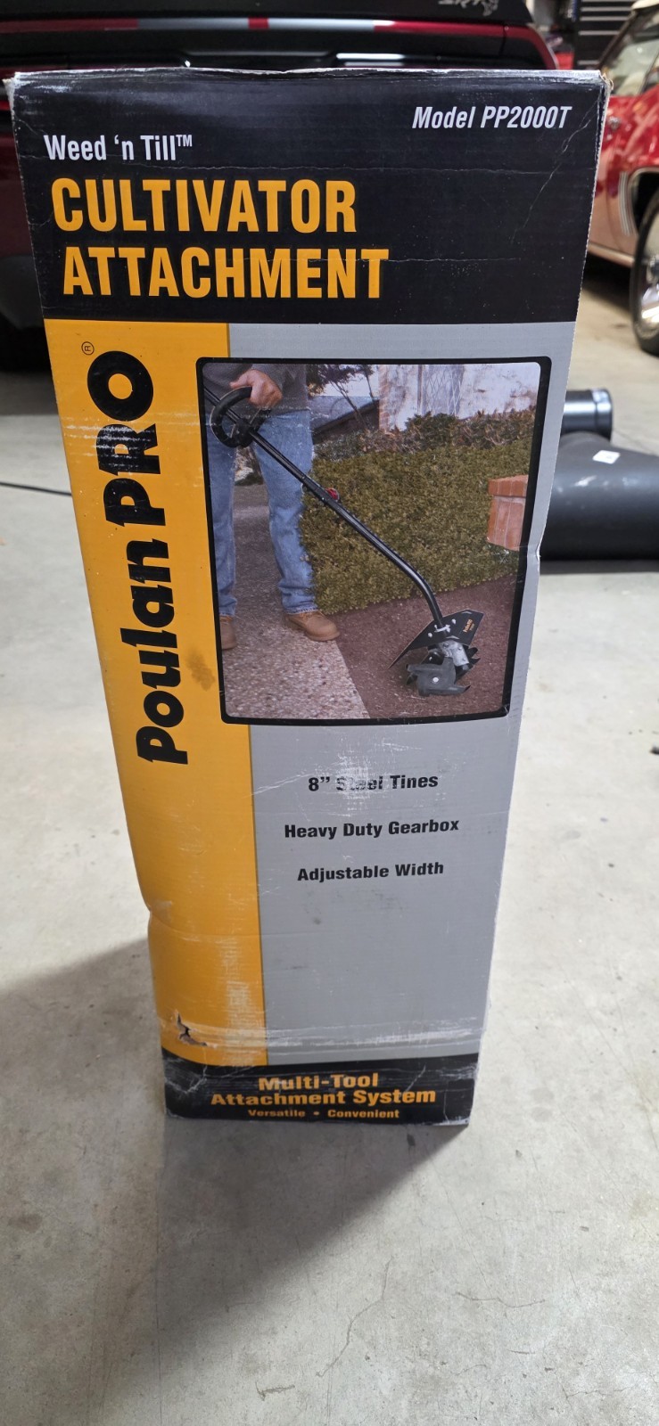 HUSQVARNA /Poulan Pro CULTIVATOR  ATACHMENT 952711608-01 8" STEEL ,ADJ WIDTH