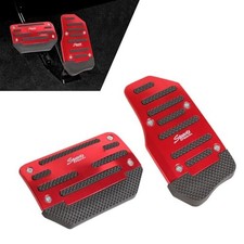 Car Pedal Pads Set, Non-slip Accelerator Pedal Covers, Car Brake 2 PCS Red