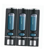 Shampoo and Conditioner Dispenser - Wall-Mounted Shower Shampoo 1200ML Black