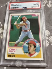 1983 Topps - Johnny Bench #60, PSA Graded 8