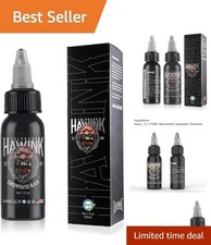 Sterilized Black Tattoo Ink 1 oz 30ml - Long-Lasting Formula for Perfect Lines