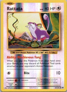 Rattata 66/108 Reverse Holo XY Evolutions