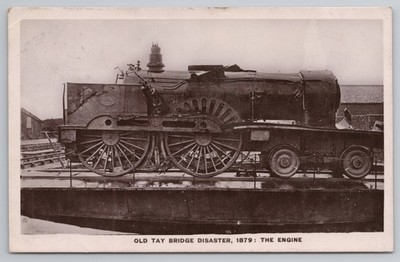 RPPC Tay Bridge Disaster 1879 The Engine NBR 224 Train Wreck Posted 1908