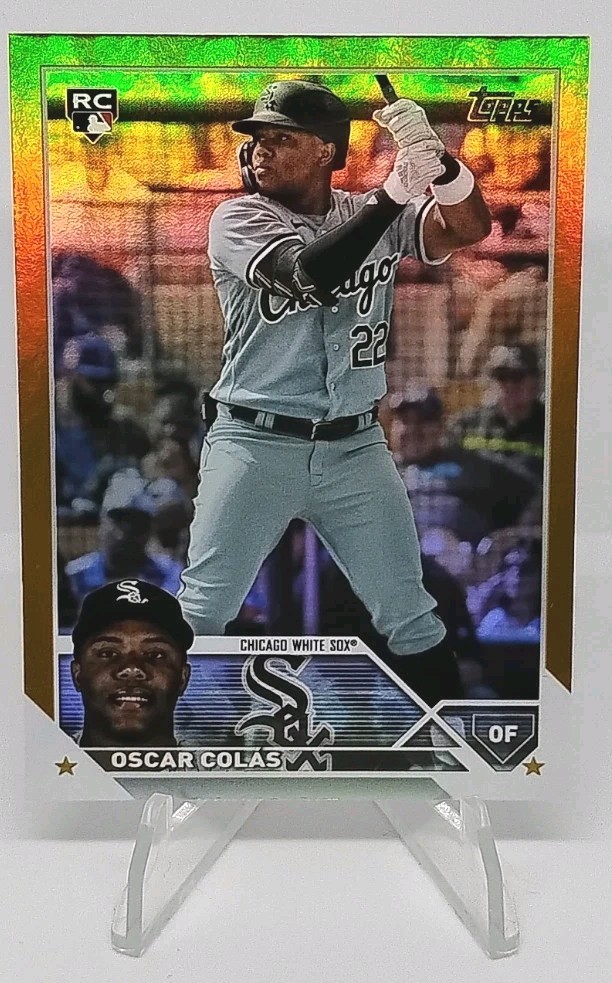 Oscar Colas Rookie Gold Foil 2023 Topps Series 2 #545 - White Sox ⚾ Card