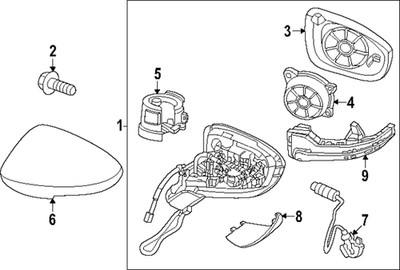 Genuine Nissan Turn Signal Light Assembly 26160-5MP0A