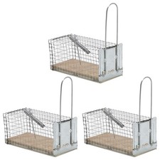 Protect Home Lebendfalle Maus Drahtk&auml;fig, 3 St&uuml;ck Mausefalle M&auml;use Falle