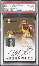 2007 FLEER HOT PROSPECTS AUTOGRAPHICS #AU-KD KEVIN DURANT PSA 9 AUTO