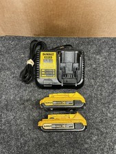 2 Dewalt DCB203 20V Max Batteries & DCB115 Charger (parts or Repair)