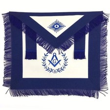 Past Master Blue Lodge Apron White Royal Blue Masonic Regalia Freemason