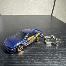 Nissan Silvia S13 Blue JDM 240sx Keychain 1:64 Diecast Hot Wheels Matchbox Gift