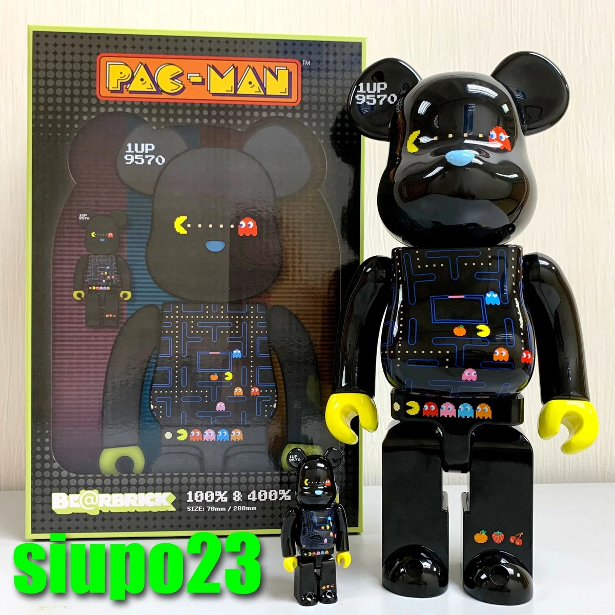 Medicom 400% + 100% Bearbrick ~ PAC-MAN Be@rbrick