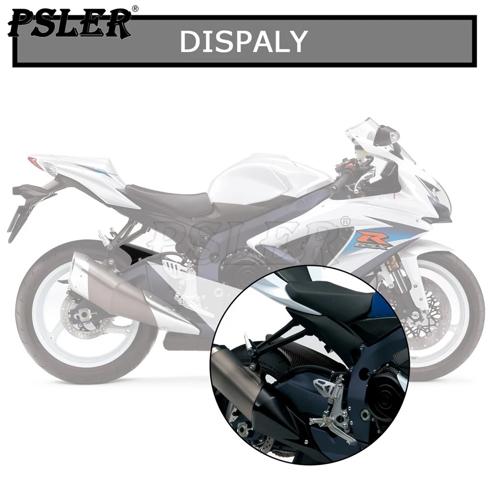 Rear Fender Mudguard Tire Hugger for Suzuki GSXR600 750 K6 K8 2006-2010 (Carbon) Foto 3 de 4