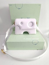 *new* Off-white™ Burrow 22 Leather Crossbody Shoulder Bag $1,615 (white/gold)