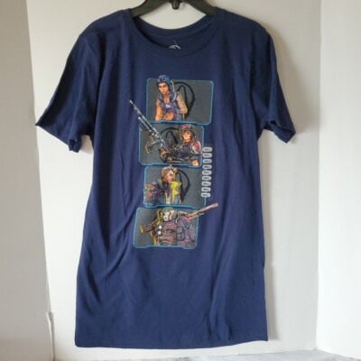 Borderlands 3 Vault Hunters Navy Blue Mens Gearbox T-Shirt 2019 ~ SMALL ~ NWT
