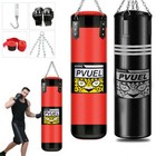 Heavy Boxing Punching Bag Mma Training Home Gym Workout Sparring Kick Gloves Set