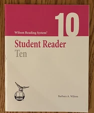 Student Reader Ten 10 Wilson Reading System 2008 3rd Ed. ISBN 9781567780765