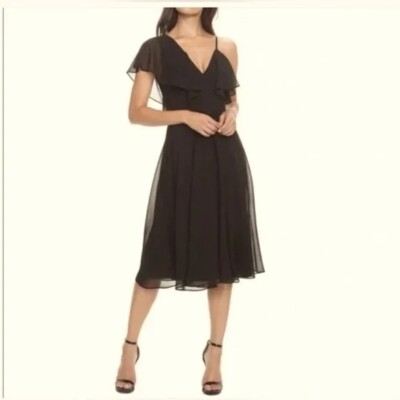 dress the population claudia Dress the Population Women's Claudia Sleeveless Ruffle FIT & Flare MIDI Dress Dress, Off White, S at Amazon Women's Clothing store