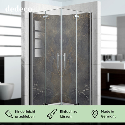 Aluminium Duschrückwand Fliesenersatz Bad Dusche Rückwand fugenlos Marmor Bild