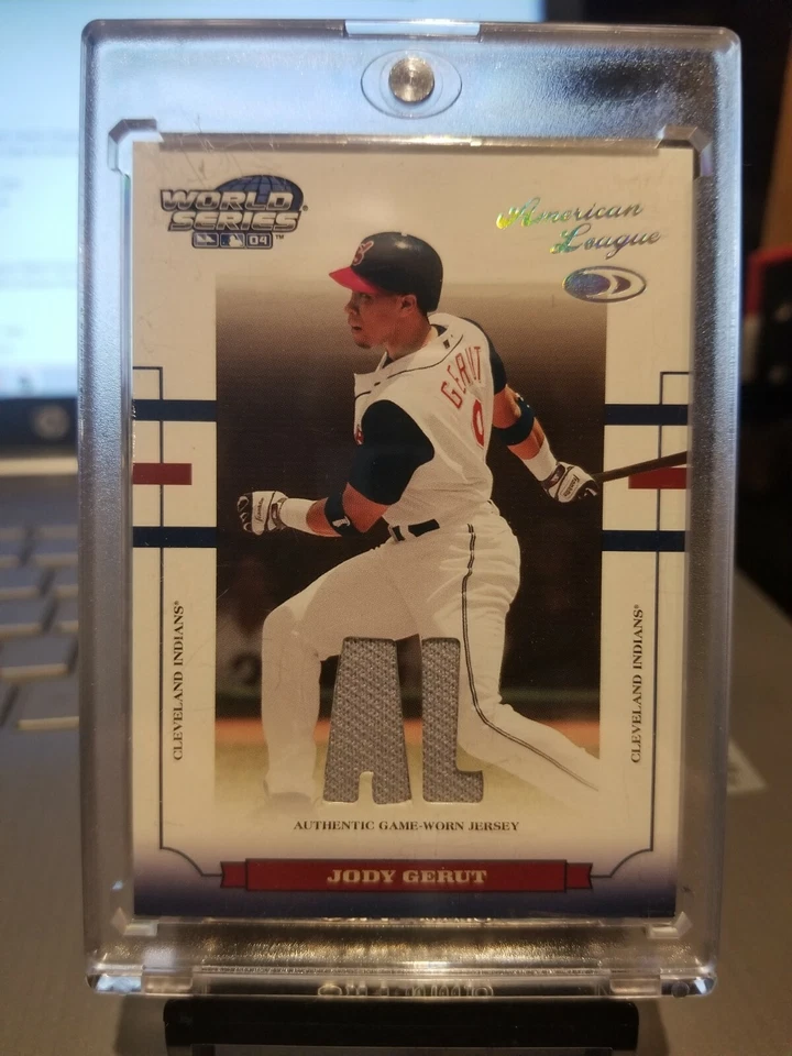 2004 JODY GERUT #151/250 DONRUSS AL.WORLD SERIES GAME WORN JERSEY #WS-58 MINT. - Image 3 of 4