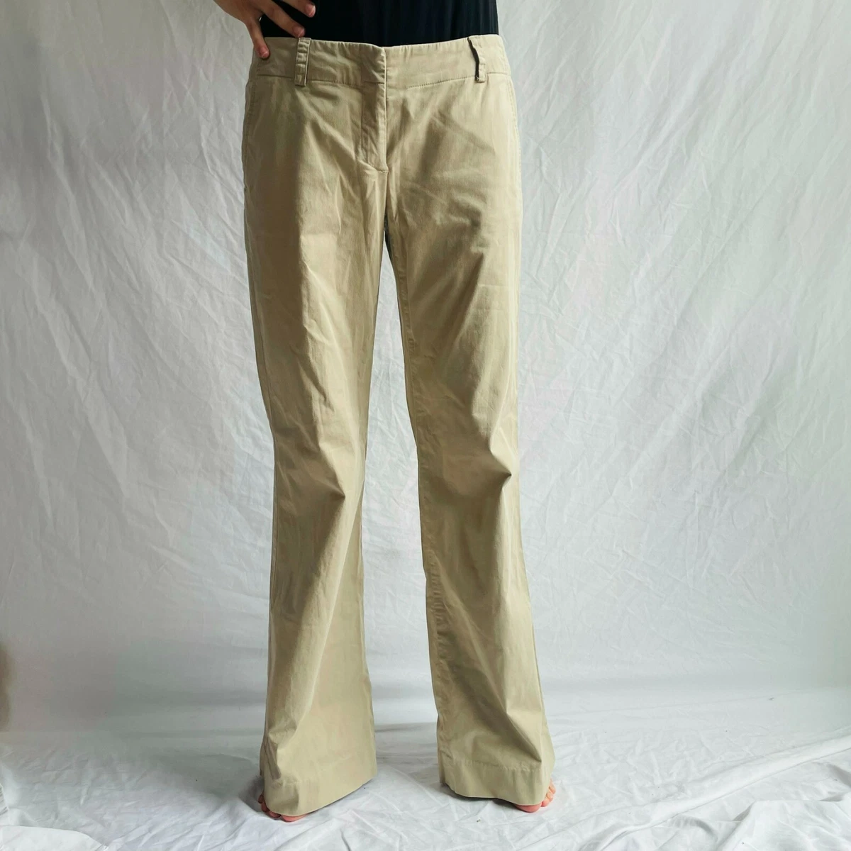 Mid rise khaki best sale pants