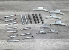 Vintage Mixed Lot 23 Pieces Goody, Tip top, Hollywood Metal Hair Rollers Clips