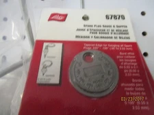 lisle 67870  Tool SPARK PLUG GAP GAUGE 1.5" diameter opener feeler taper new