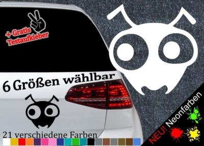 Ameisenkopf Comic Aufkleber -6 Größen 21 Farben- Ant Wald Krabbler Cartoon Augen