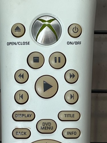 Microsoft Xbox 360 Universal Media DVD Remote Control White OEM Tested HDD - Picture 2 of 10