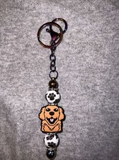Handmade Beaded Keychain, Purse Charm, Zipper Pull