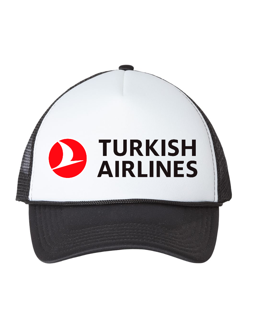 Turkish Airlines Logo Turkey Travel Souvenir Retro Vintage Trucker