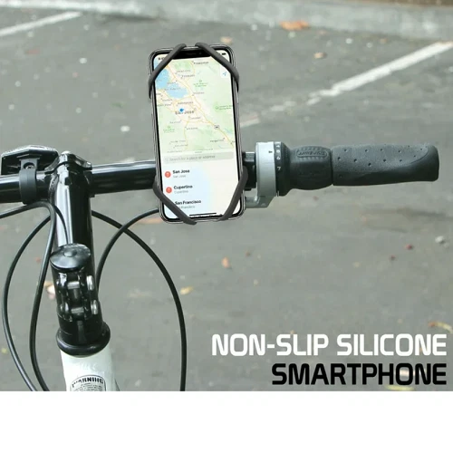 New Universal Motorcycle Bike Bicycle GPS Cell Phone Holder Handlebar Mount - Image 3 of 4