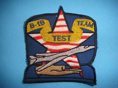 US AIR FORCE B -1 B LANCER TEST TEAM PATCH