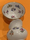 VINTAGE BONE CHINA CREAM & SUGAR- ROYAL CHELSEA-ENGLAND Floral Gold Accent tea c — photo 7