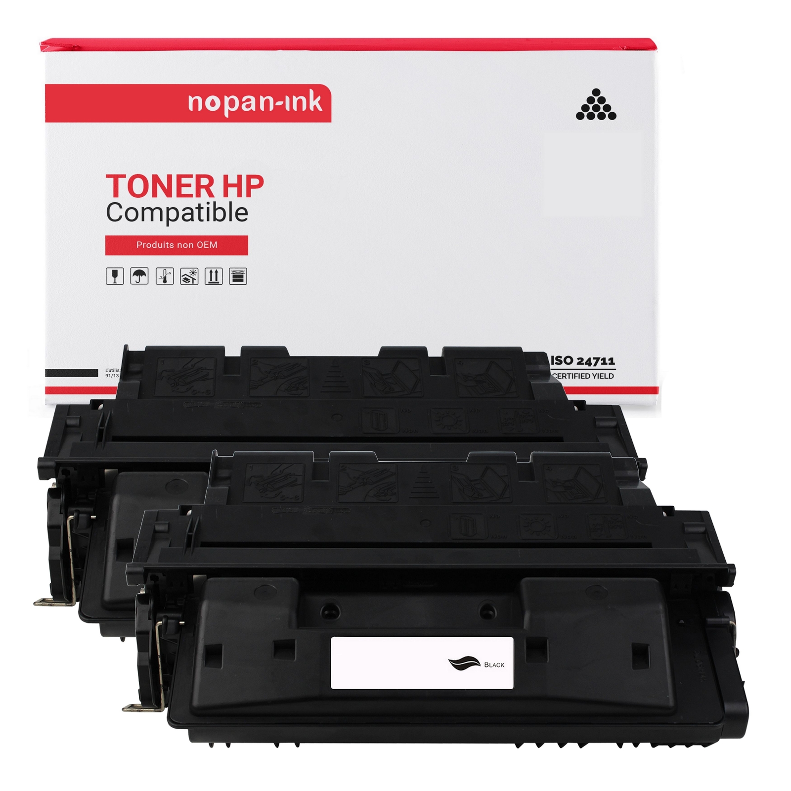 Toner C8061X noir x2 pour remplacer vos cartouches vides sans bloquer le bureau