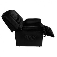 Black Recliner Massage Chair Electric Adjustable Faux Leather 10 Function Remote Black Recliner Massage Chair Electric Adjustable Faux Leather 10 Function Remote