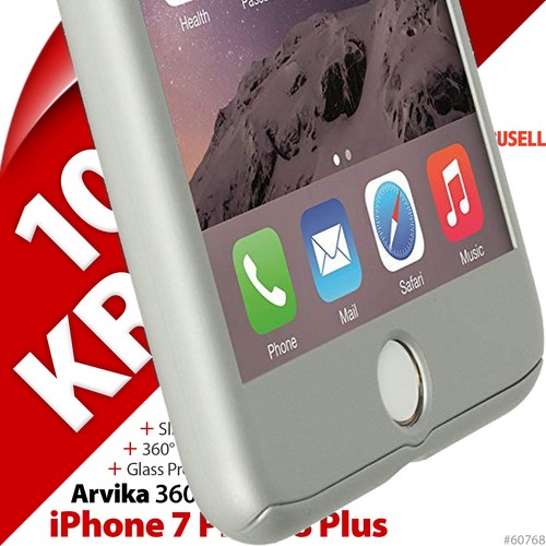 Krusell Arvika Cover 360 Protection Case Glass Screen Apple iPhone 7 8 PLUS 5.5" - 第 10/12 張圖片