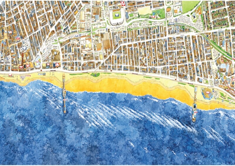 Cityscapes Street Map Of Blackpool 400pc Jigsaw Puzzle 470mm x 320mm  CLEARANCE