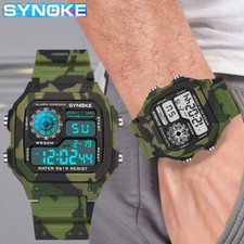 Reloj Digital Para Hombre Pulsera Militar Camuflaje Resistente Al Agua Deportes