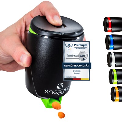 SNAGGER Snackspender für NicNacs, M&M... saubere Hände beim Gaming, Top-Geschenk