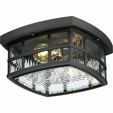 Quoizel SNN1612K 2-Light Stonington Outdoor Lantern in Mystic Black
