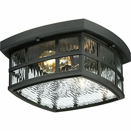 Quoizel SNN1612K 2-Light Stonington Outdoor Lantern in Mystic Black - Picture 1 of 7