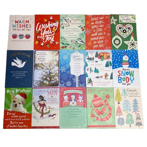 NEW Hallmark Christmas Cards BULK LOT of 131 Cards Assorted W/Envelopes XMAS - Picture 7 of 9