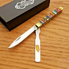 Frost Cutlery Doctors Pocket Knife Stainless Steel Blades Stone Handle 120TQT